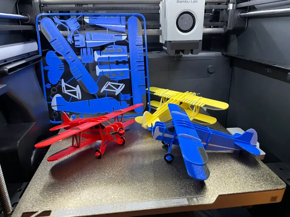 Tarjeta de kit de biplano (Waco YKS-6) - ¡Regalo de Navidad!, vista 3