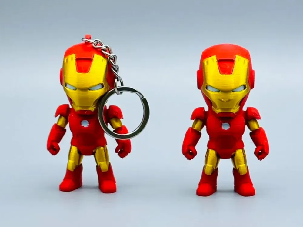 Colgante llavero Chibi Iron Man, adorno, vista 1