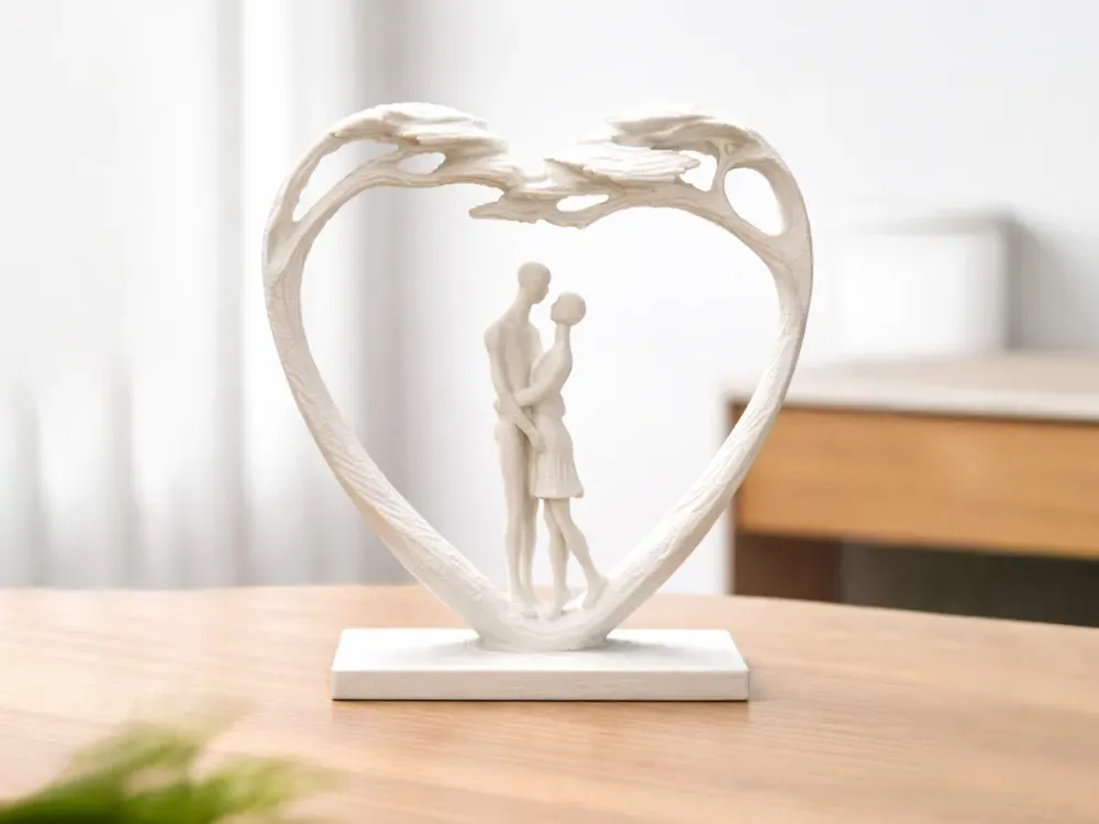 Escultura Corazón Amor Elegante, vista 1