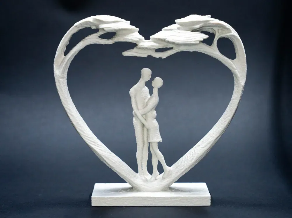 Escultura Corazón Amor Elegante, vista 2