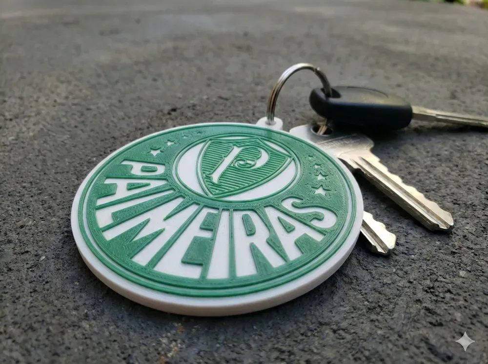 Llavero Palmeiras (Verdão) - 50mm 70mm, vista 2