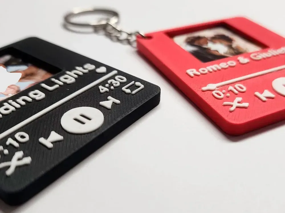 Llavero con foto musical personalizable - Spotify NFC, vista 3