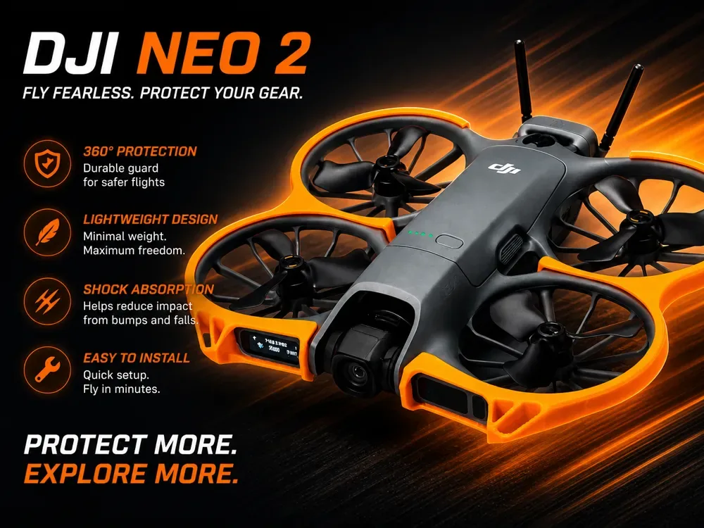 Protección DJI NEO 2 - Marco del cardán de la cámara, vista 1