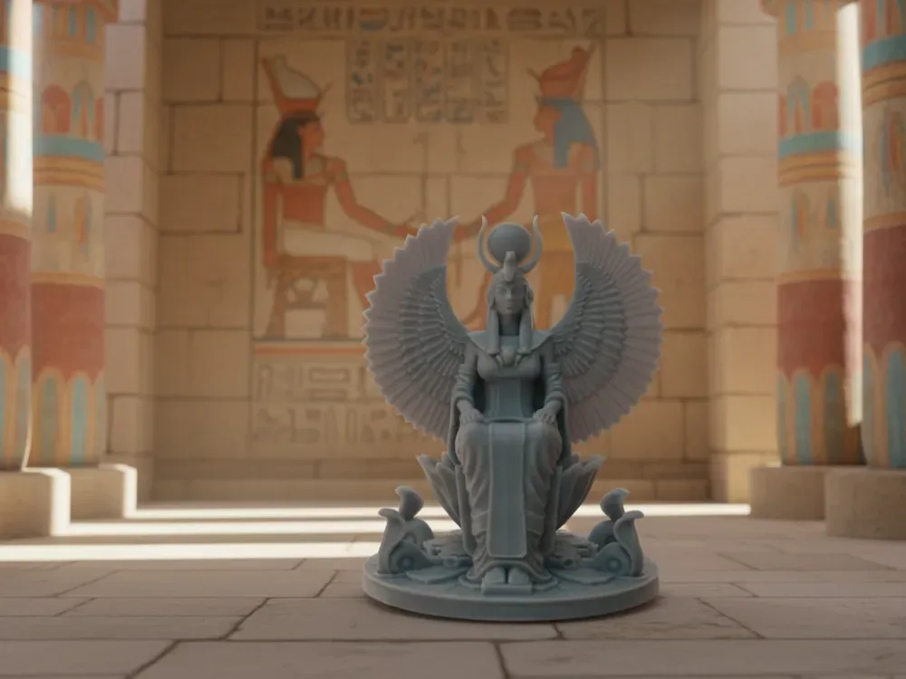 ESTATUA DE LA DIOSA ISIS - LA DIOSA ALADA, vista 1