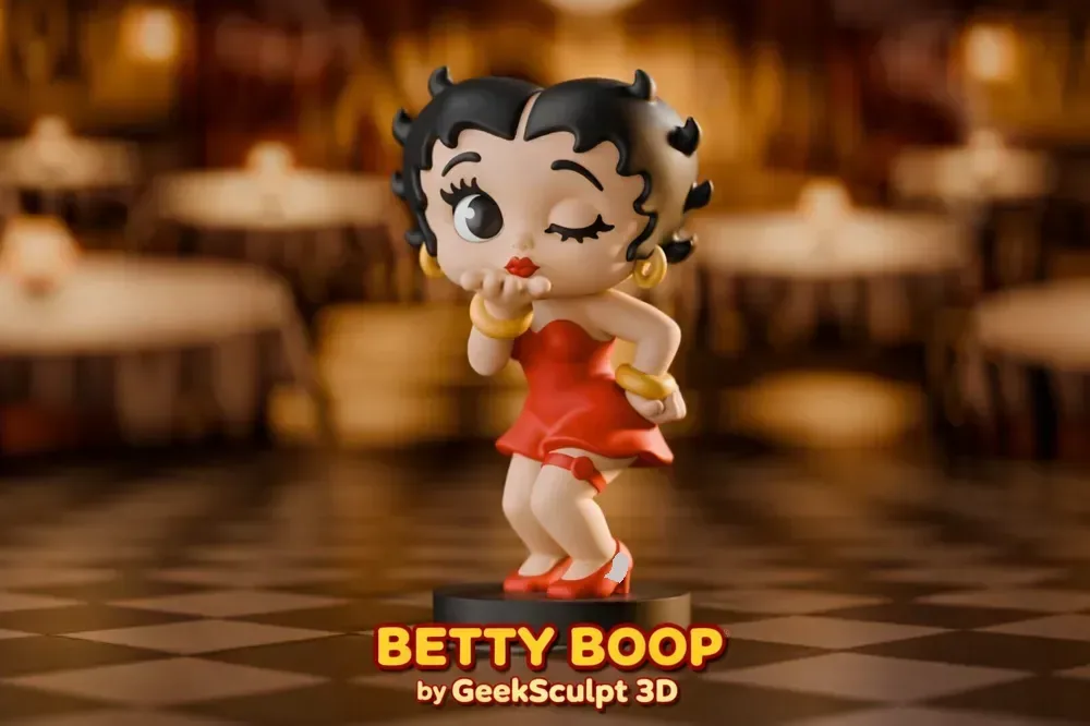 Figura de Betty Boop – Coleccionable de dibujos animados vintage, vista 1