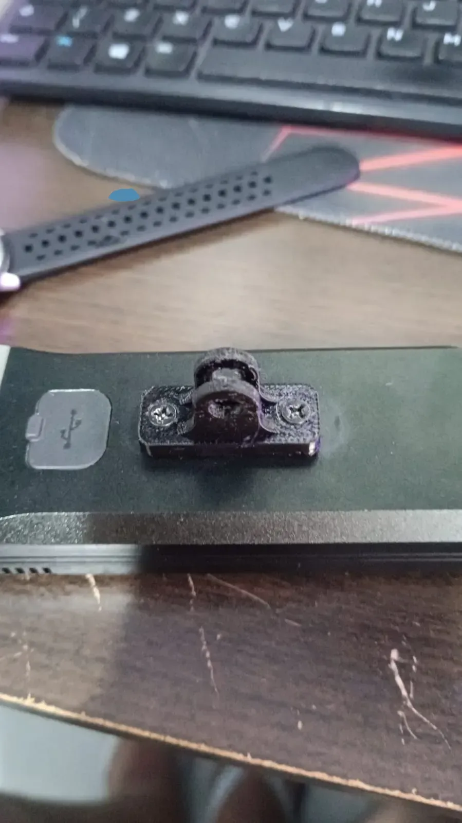 Adaptador de luz para bicicleta GOPRO de 25 mm para impresión 3D, vista 2