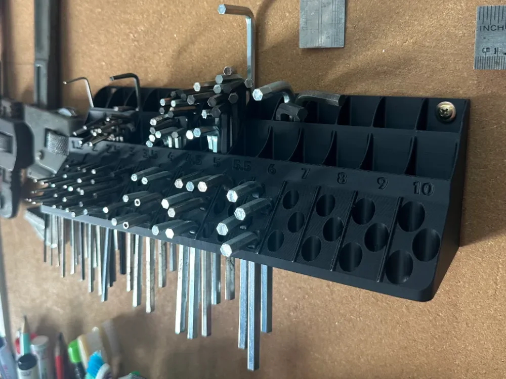 Organizador definitivo de soportes para llaves Allen Key para impresión 3D, vista 1
