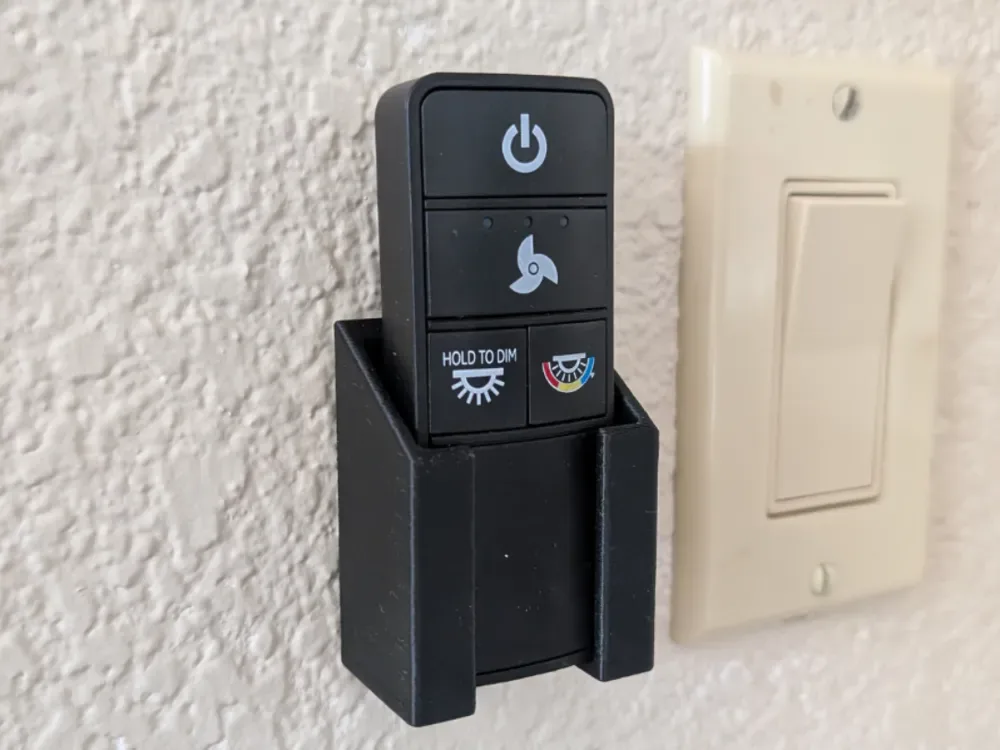 Soporte de pared con control remoto para ventilador de techo para impresión 3D, vista 1