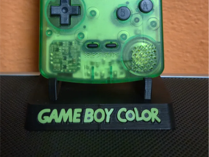 Soporte de pantalla en color para Game Boy para impresión 3D, vista 1