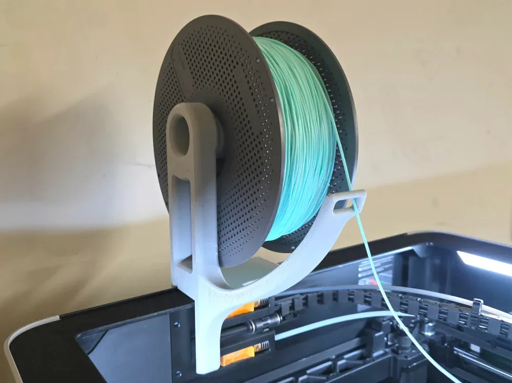 Portacarrete de montaje superior TPU PEBA Diseño de una pieza para impresión 3D, vista 1