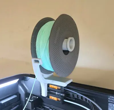 Portacarrete de montaje superior TPU PEBA Diseño de una pieza para impresión 3D, vista 2