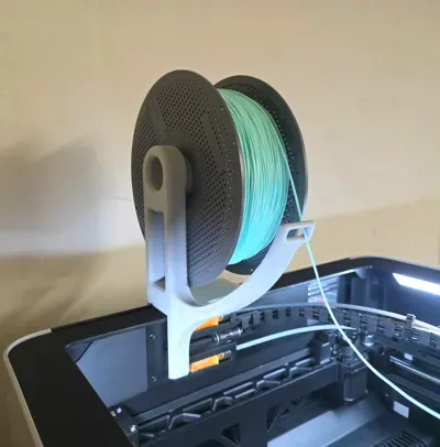 Portacarrete de montaje superior TPU PEBA Diseño de una pieza para impresión 3D, vista 3