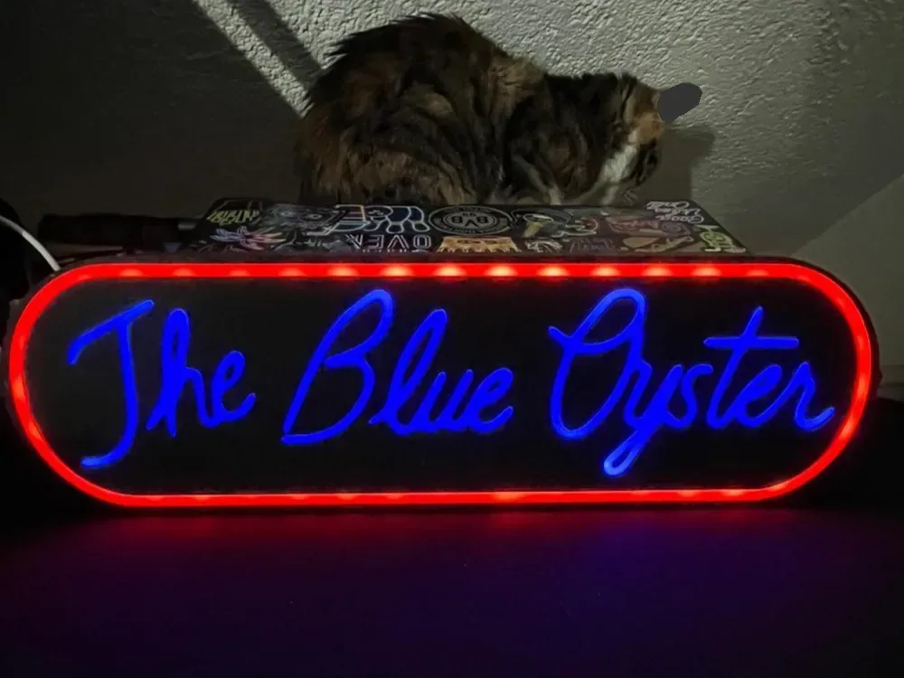 Caja de luz The Blue Oyster Bar (Academia de Policía), vista 1