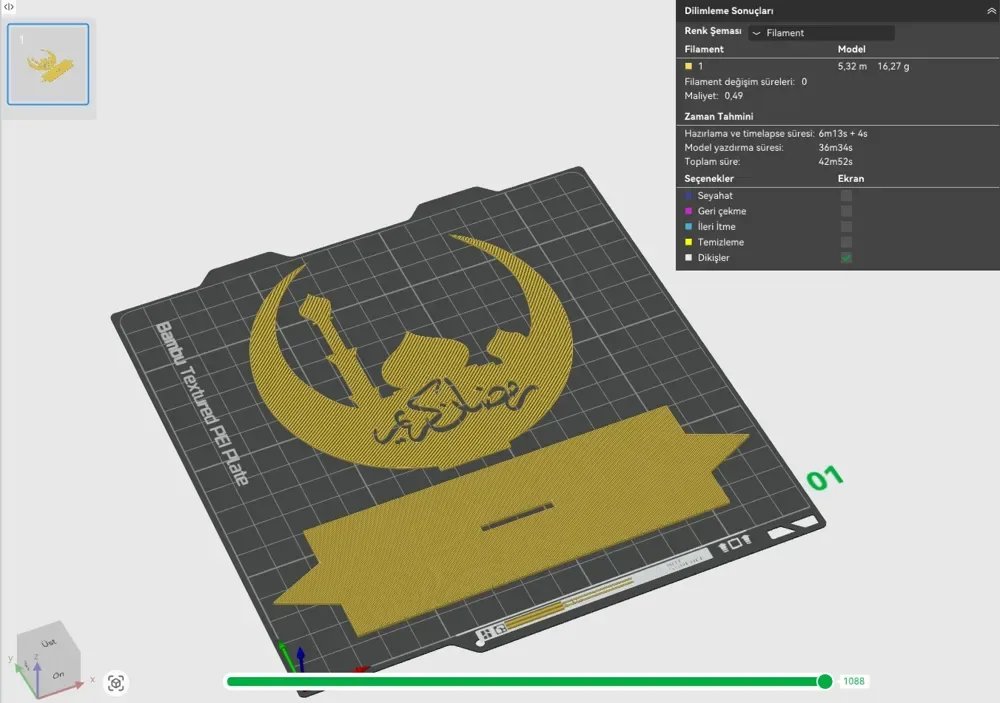 Decoración de escritorio Ramadan Kareem Crescent Moon - Ramazan, vista 3
