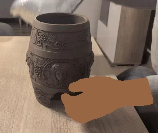 Soporte para bolsa en caja para barril de vino, vista 2