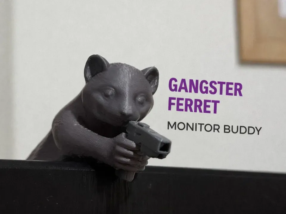 Hurón gángster monitor amigo, vista 1