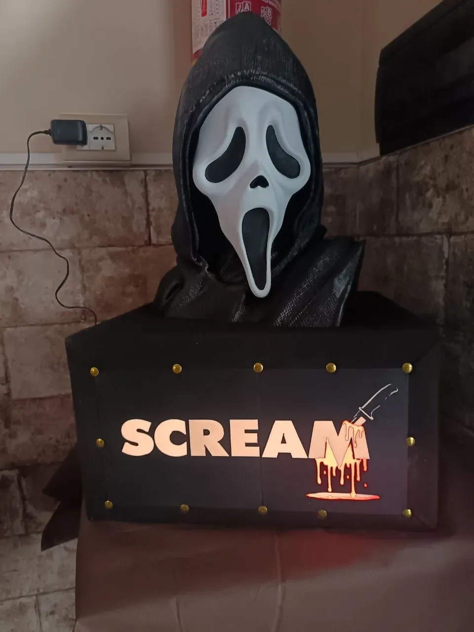Scream - Medio busto de tamaño natural de Ghostface, vista 2