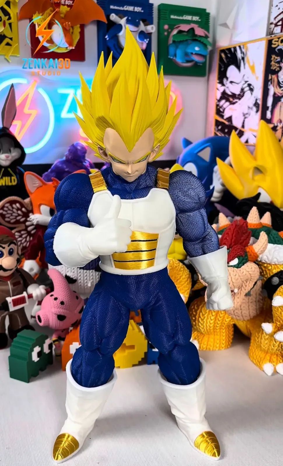 Vegeta Super Saiyan - Alto detalle (varias partes), vista 3