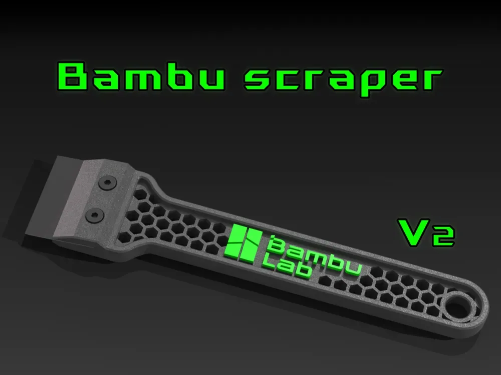 Mango raspador de bambú V2, vista 1