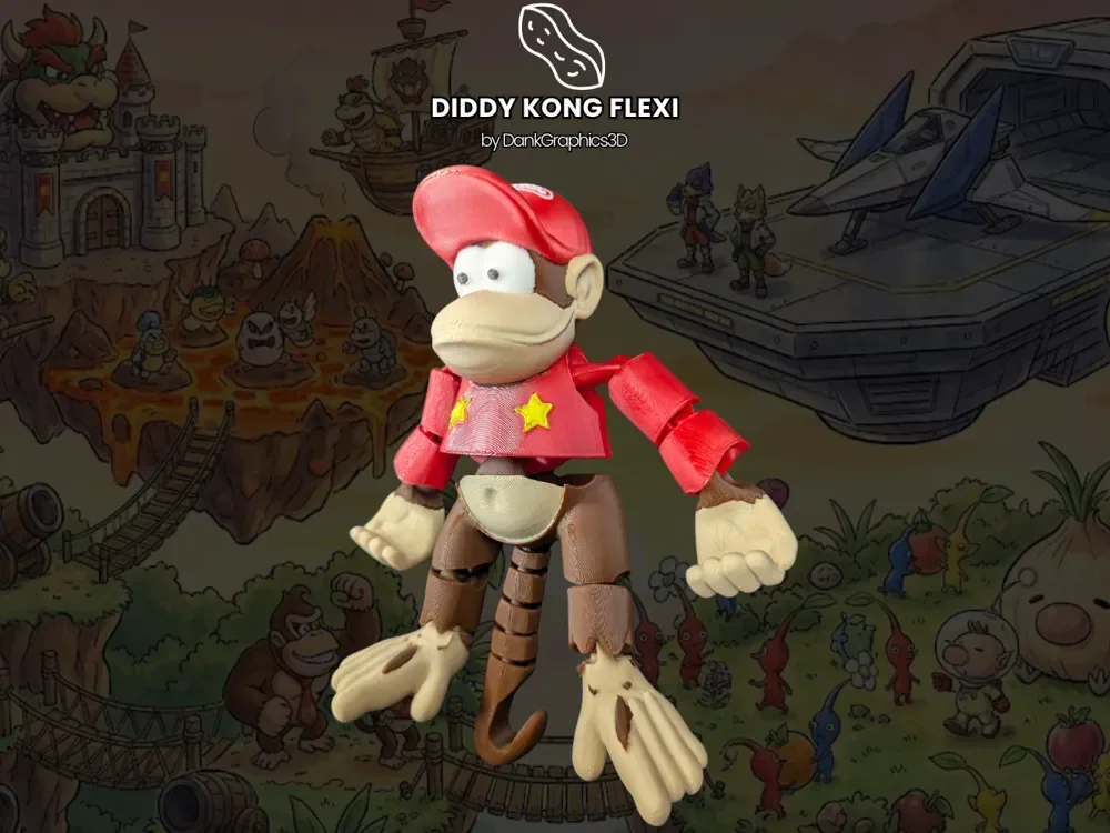 Articulado Diddy Kong Flexi, vista 1