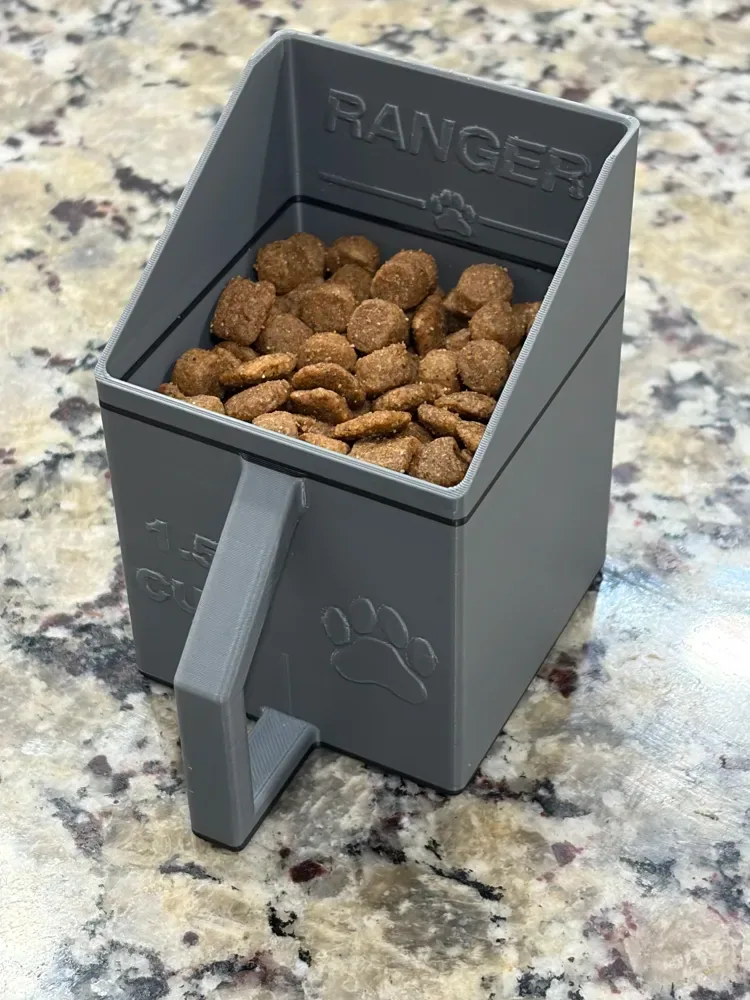 Cuchara de comida para mascotas medida: cualquier tamaño o peso, vista 2