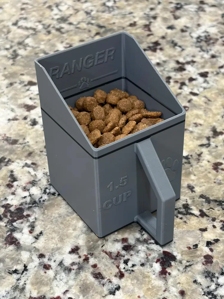 Cuchara de comida para mascotas medida: cualquier tamaño o peso, vista 3