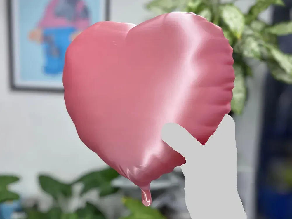 Globo Corazón Infinito | Decoración de pared de arte pop, vista 2