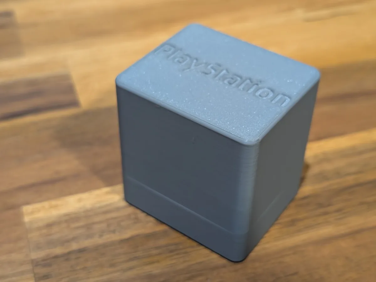 Contenedores de almacenamiento de tarjetas de memoria de PlayStation para impresión 3D, vista 3