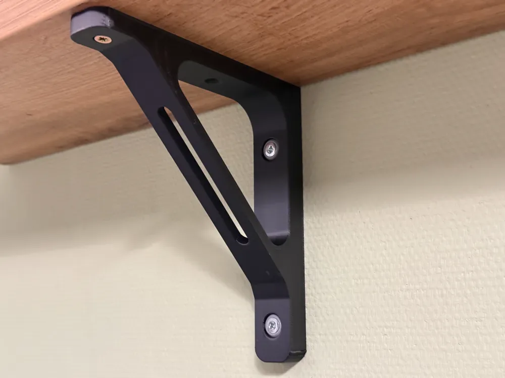 Soporte en L para estante reforzado de alta resistencia para impresión 3D, vista 1