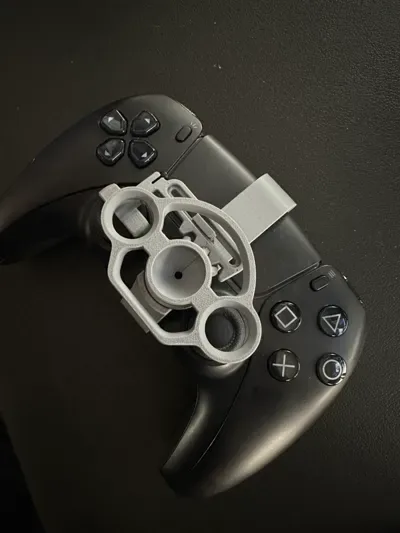 Mini volante del controlador Playstation 5 para impresión 3D, vista 3