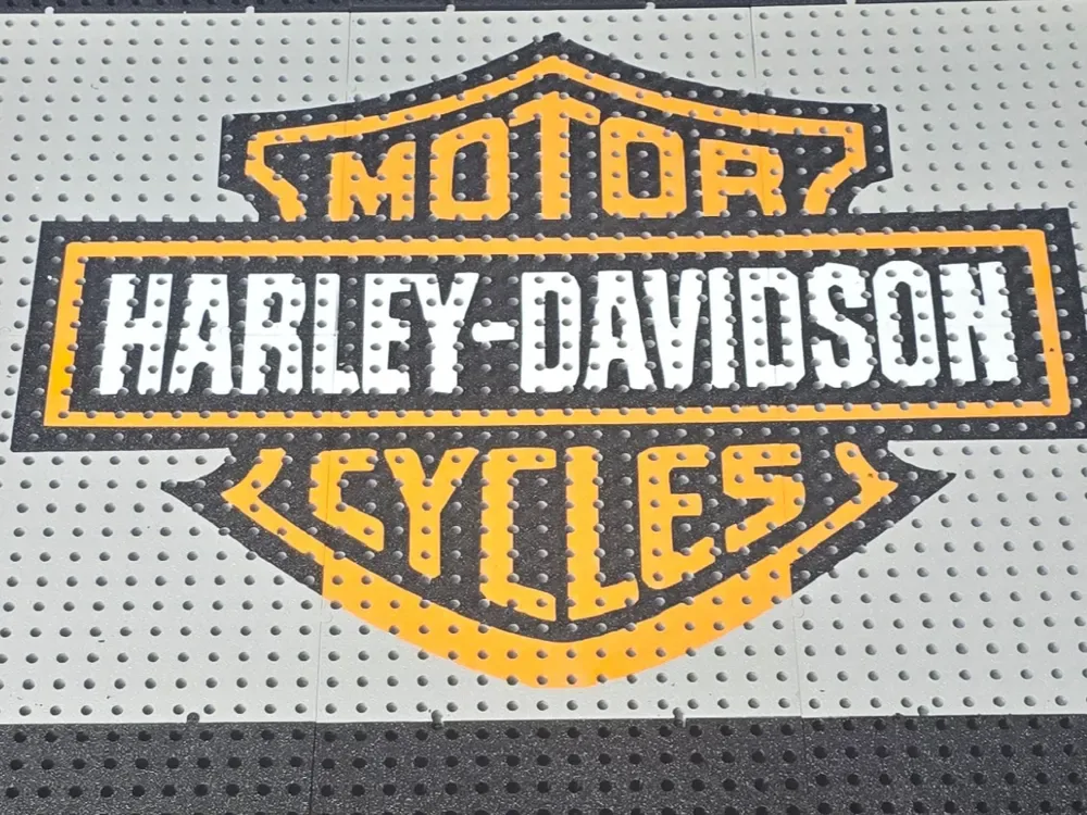 Placas con logotipo de motocicleta Harley Davidson Toolgrid para impresión 3D, vista 1