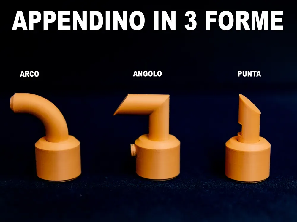 Gancho para colgar intercambiable para impresión 3D, vista 1