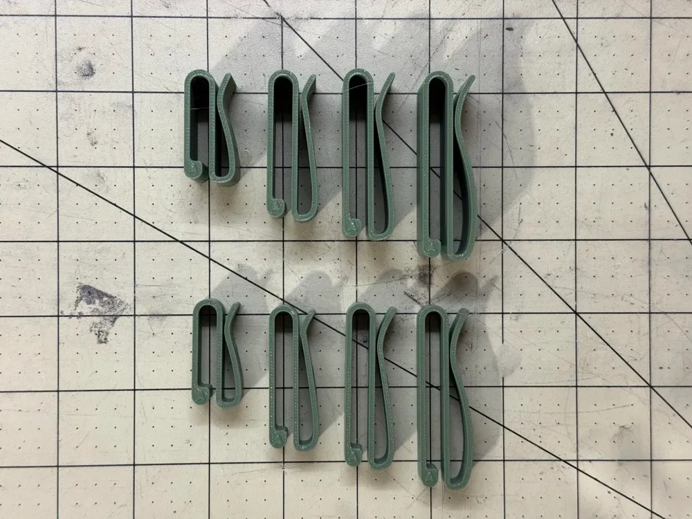 Clip para cinturón táctico para impresión 3D, vista 3