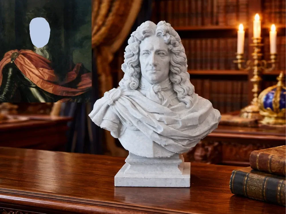 Guillermo III de Orange – Busto, vista 1