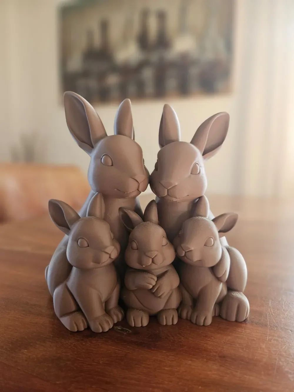 Familia Conejitos 3 Niños - Decoración, vista 3