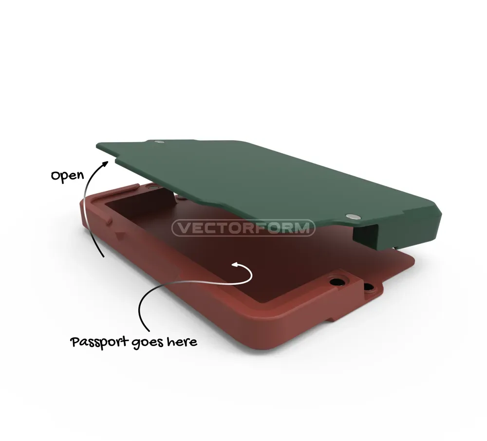 Estuche para pasaporte MagLock, vista 2