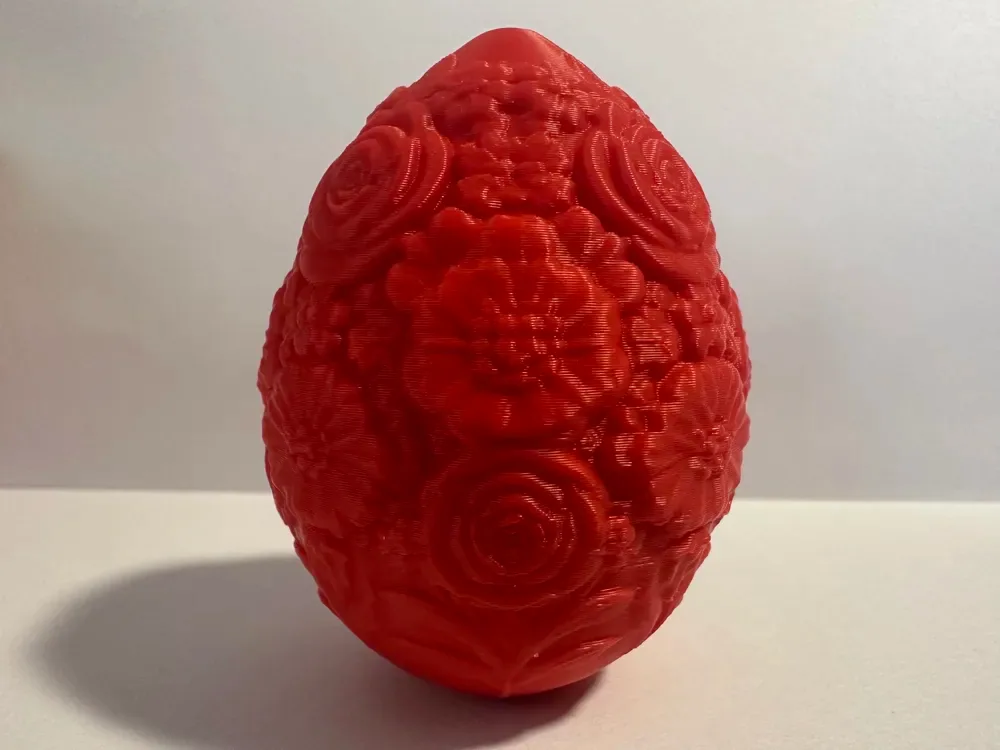 Huevo de Pascua de jardín de rosas florales, vista 3