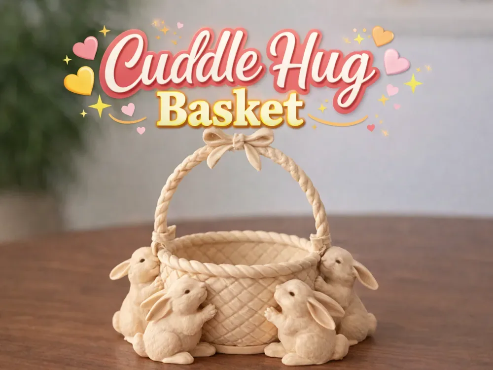Cesta de abrazo de abrazo. Soporte para huevos de conejito (sin AMS), vista 1