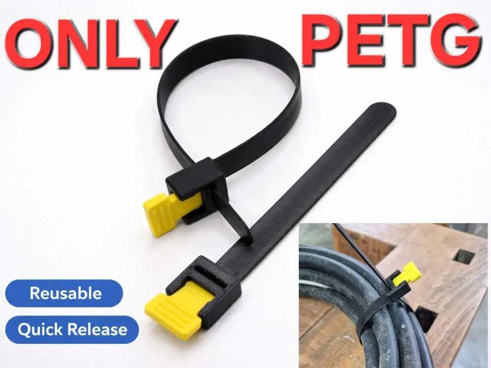 Brida para cables ajustable reutilizable (liberación rápida), vista 1