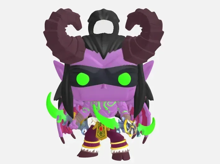 Figura Illidan Tempestira / World of Warcraft, vista 1
