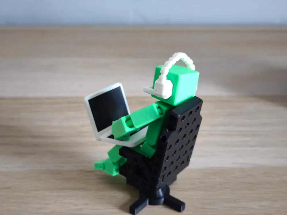 Laptop Blank Man – Diseño de color personalizable, vista 2