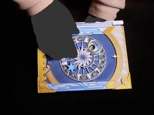Mientras escribo un cuaderno de hojas sueltas, Honkai Star Rail Prop, vista 1
