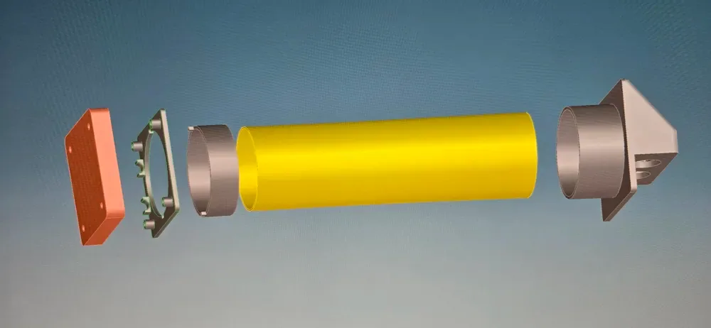 Kit de paso de pared (espesor de pared de 200 mm), vista 2