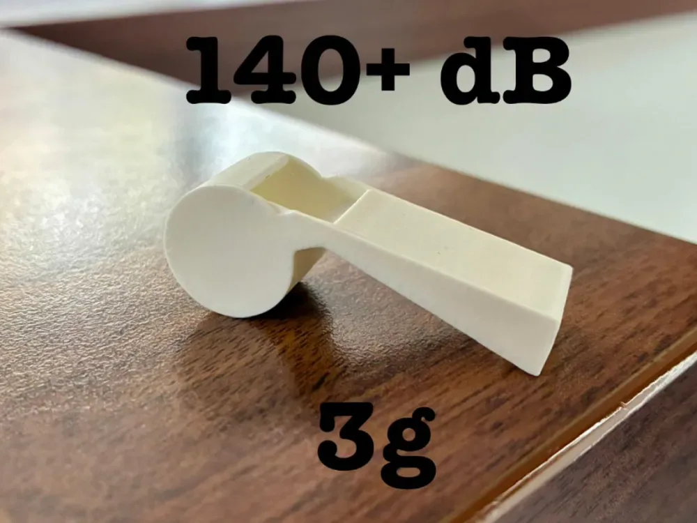 “Silbato extremo de 143 dB: increíblemente fuerte, vista 1