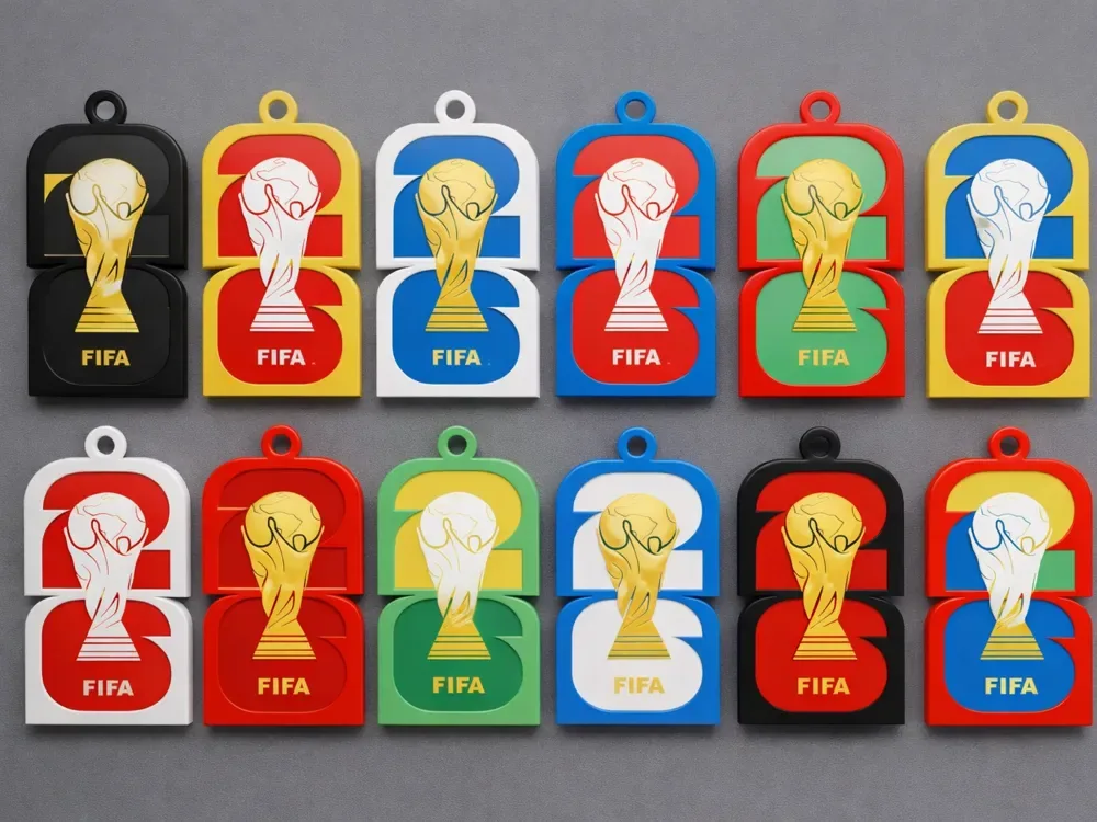 Llavero de la Copa Mundial de la FIFA 2026 Multicolor Fan merchandising, vista 1