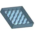 Soporte Pintado y Secado de Piezas Básicas para impresión 3D, vista 2