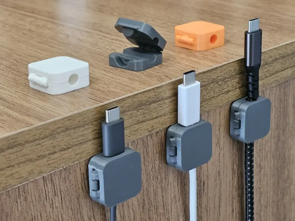 Soporte para cables de impresión in situ: impresión rápida para impresión 3D, vista 1