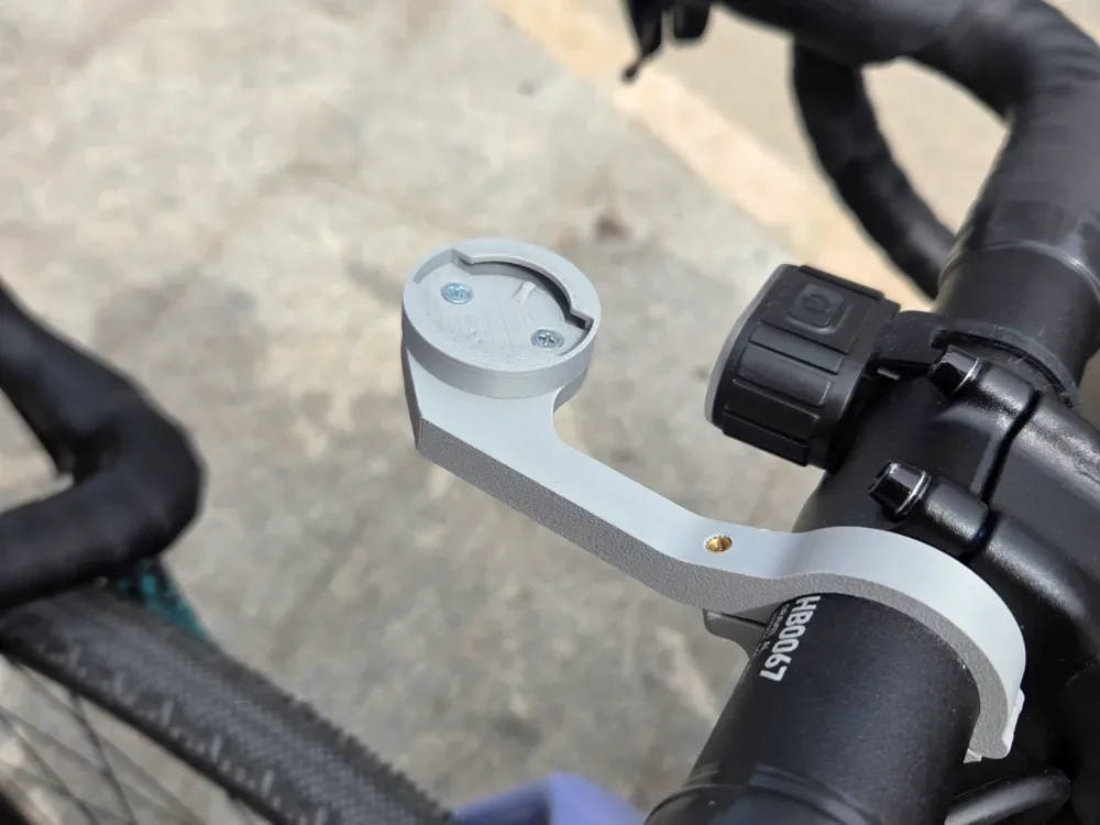 Soporte para manillar Garmin de 31,8 mm para impresión 3D, vista 1