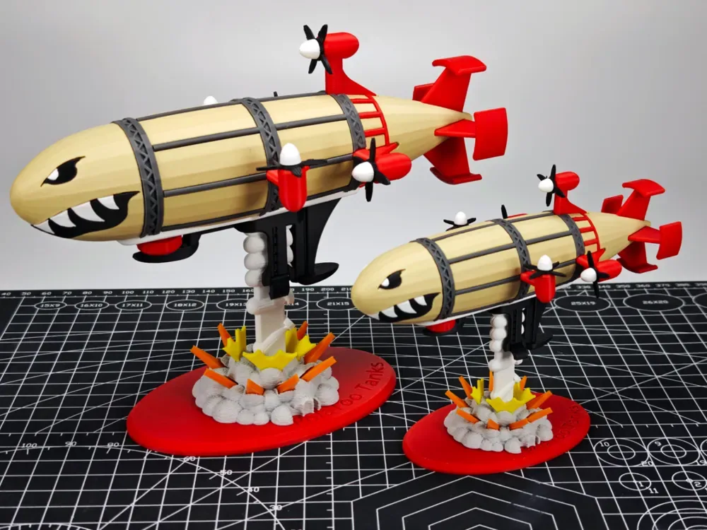 1:144 Dirigible Kirov - Efecto especial de bomba de dibujos animados, vista 1
