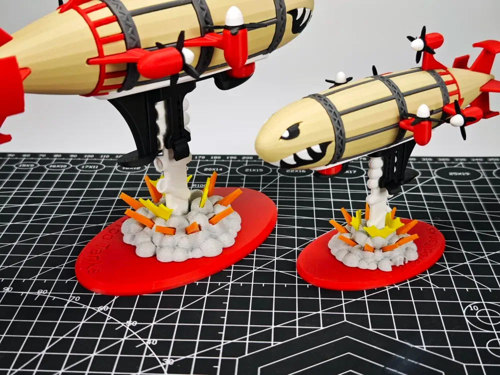 1:144 Dirigible Kirov - Efecto especial de bomba de dibujos animados, vista 3